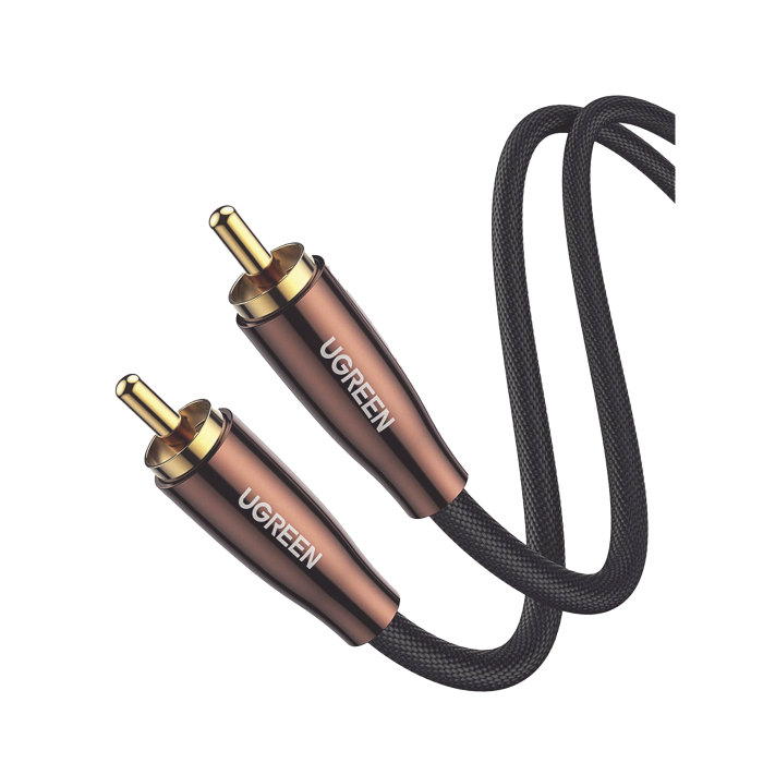 Cable de Audio Coaxial Macho a Coaxial Macho (S/PDIF) / 5.1 Canales / Disei±o de Blindaje Multiple / Niºcleo de Cobre / Caja de Aleacion de Cobre / 2 Metros / Color Negro - Image 1