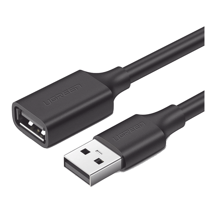 Cable Extensor USB 2.0 A a A | 1 metro | Macho-Hembra | Ultra Durabilidad | Niºcleo de Cobre Estai±ado 28/22 AWG | Blindaje Interior Miºltiple / Ideal para teclado, mouse, impresoras, etc. - Image 1