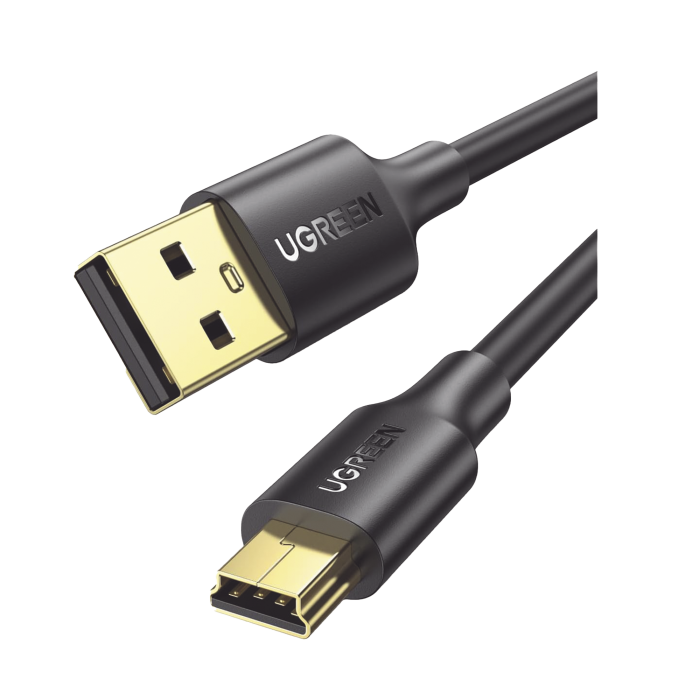 Cable USB-A 2.0 a Mini USB | 1m | Cable de Datos y Alimentacion | 480Mps | Chip Inteligente | PVC | Para Discos Duros HDD o SSD, Go-Pro Hero, Mando de PS3, Camaras Digitales, Reproductores MP3, MP4, etc. - Image 1