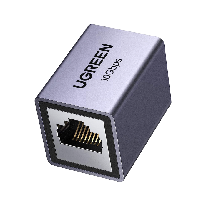 Acoplador STP (Extensor de Cable Ethernet RJ45) | 10Gbps | Blindado | Compatibilidad con Cat8 Cat7 Cat6 Cat5e | Hasta 100 metros | Aleacion de Aluminio - Image 1