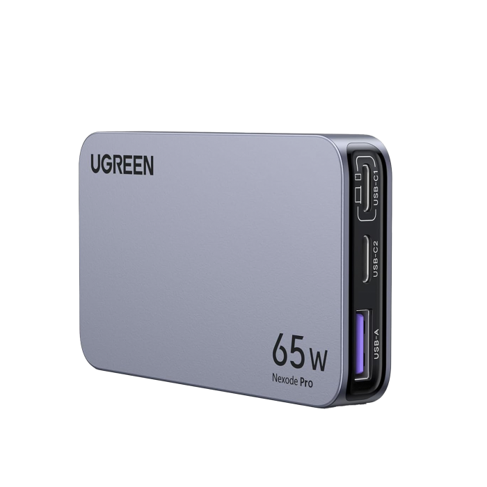 Cargador Ultra Slim 65W Nexode Pro| Disei±o de Pared Plano | 3 Puertos de Carga Rapida | 2 USB-C | 1 USB-A | Tecnologi­a GaNInfinity | PD3.1 de 65W / QC4.0 | Tecnologi­a de Proteccion Termica | Optimiza la Carga | Ca - Image 1