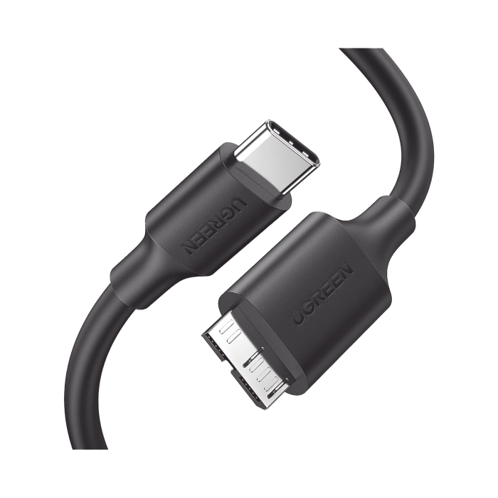 Cable USB Tipo C 3.0 a Micro Tipo B | 1m |Carga Rapida | 5 Gbps | Transferencia de Datos | Blindaje Interior Miºltiple | Compatible con Disco Duro Externo, Portatiles, Seagate, Nikon, Canon. - Image 1
