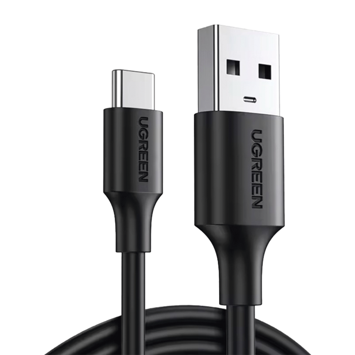 Cable USB-A a USB-C | 2 Metros | Carga y Sincronizacion de Datos | Carga Rapida 60W | Datos 5 Gbps | QC 3.0/2.0 | FPC | AFC | Proteccion Integrada | Duradero y Flexible| Caja ABS | Cubierta de TPE | Color Negro. - Image 1