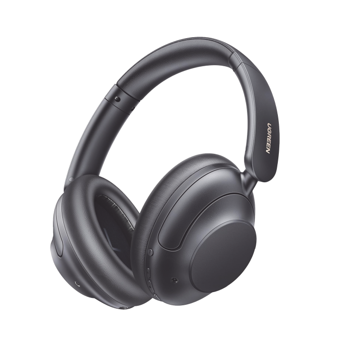 Audi­fonos Inalambricos | HiTune Max5 | Bluetooth | 3.5mm | Sonido Hi-Res | Cancelacion Activa de Ruido (ANC) de hasta 43dB | Autonomi­a de 90 horas | Disei±o Ajustable | Almohadillas Suaves | Color Negro. - Image 1