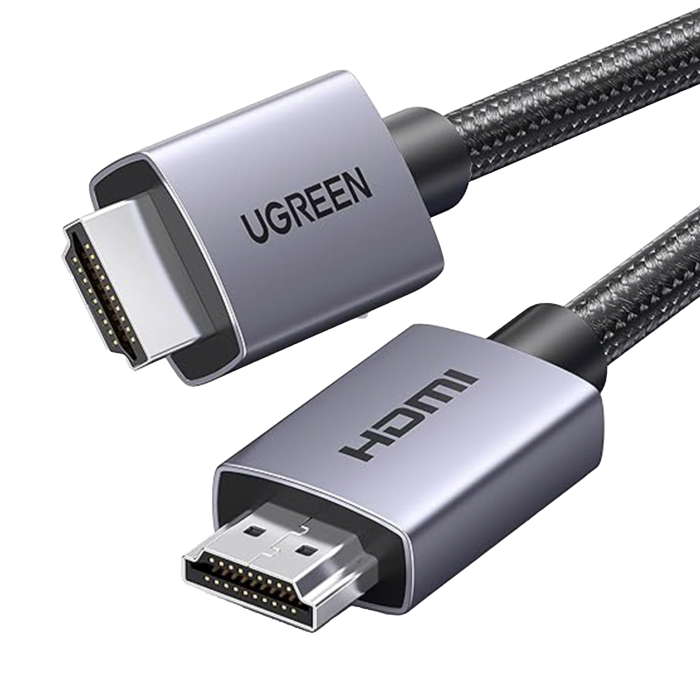 Cable HDMI 2.0 de Nylon Trenzado | 2 metros | 4K@60Hz | ARC | Dolby ATMOS | True HD | DTS HD | HDR | 3D Inversivo | 3 modos de Visualizacion | 3 Capas de Proteccion + 4 de Blindaje | Niquelado | Carcasa de Aluminio. - Image 1