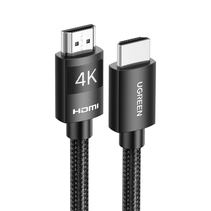 Cable HDMI 2.0 de Nylon Trenzado | 2 metros | 4K@60Hz | ARC | Dolby ATMOS | True HD | TMDS | HDR | 3D Inversivo | 18Gbps | 3 Capas de Proteccion + 4 de Blindaje | Niquelado | Carcasa de Aluminio. - Image 1