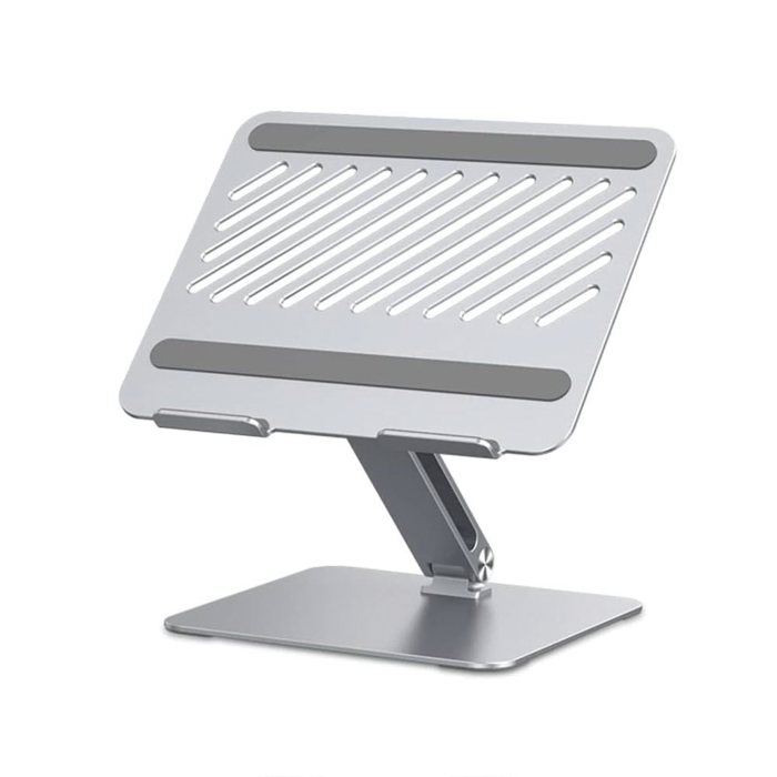 Soporte de Aluminio para Laptop | Ajustable 180Â° | Soporta Laptops de 10 a 17.3''| Capacidad de Carga 5Kg | Excelente Estabilidad | Disei±o Para Alta Disipacion de Calor | Altura y Angulo Ajustable | Plegable y Portatil. - Image 1