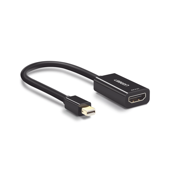 Convertidor Mini Display Port a HDMI / 4K@30Hz / Thunderbolt / Blindaje interno miºltiple / Carcasa ABS / Longitud de 25 cm - Image 1