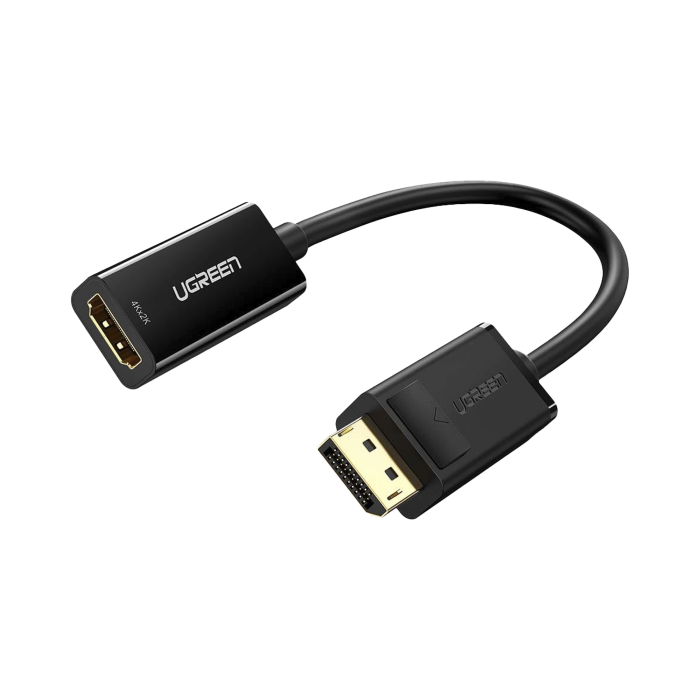 Convertidor DisplayPort a HDMI 4K| 3D | HDR | Blindaje interno | Boton Liberador | Carcasa de ABS | Plug & Play | CE, FCC, RoHS | Cable de 25 cm. - Image 1