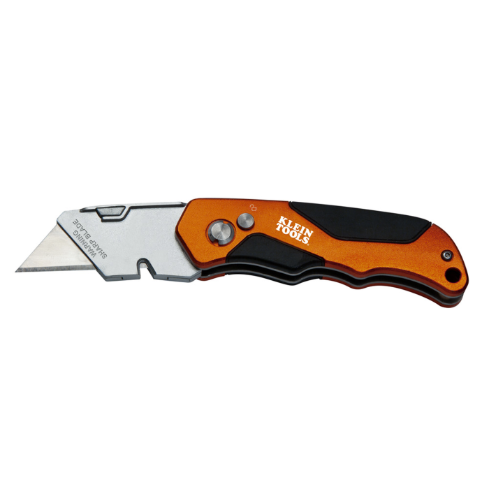 Navaja Multiusos Plegable de Uso Rudo con Boton de Expulsion y Cortacables. - Image 1