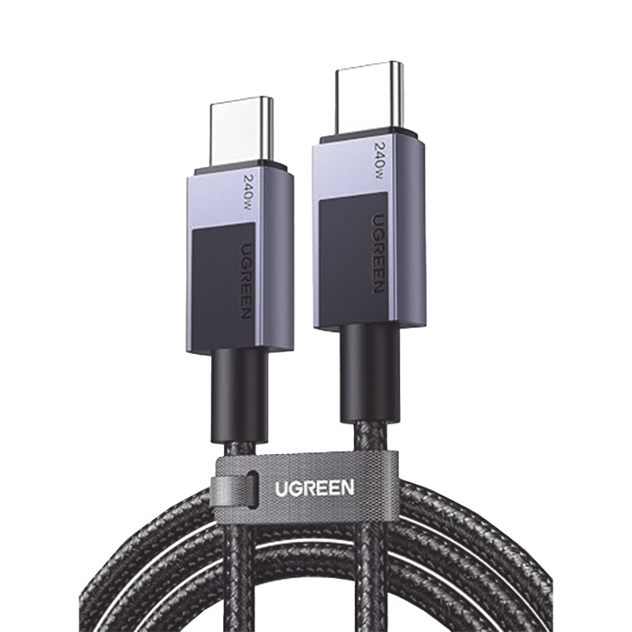 Cable USB-C USB-C | 1m | PD3.1 | 240W | Carga Rapida | 480 Mbps | Chip E-Maker | Caja de Aluminio | Nylon Trenzado | Compatible con Macbook Pro Air, iPhone 16/15 Plus Pro Max, Galaxy S24 Ultra, Pixel 9/8 Pro, etc. - Image 1