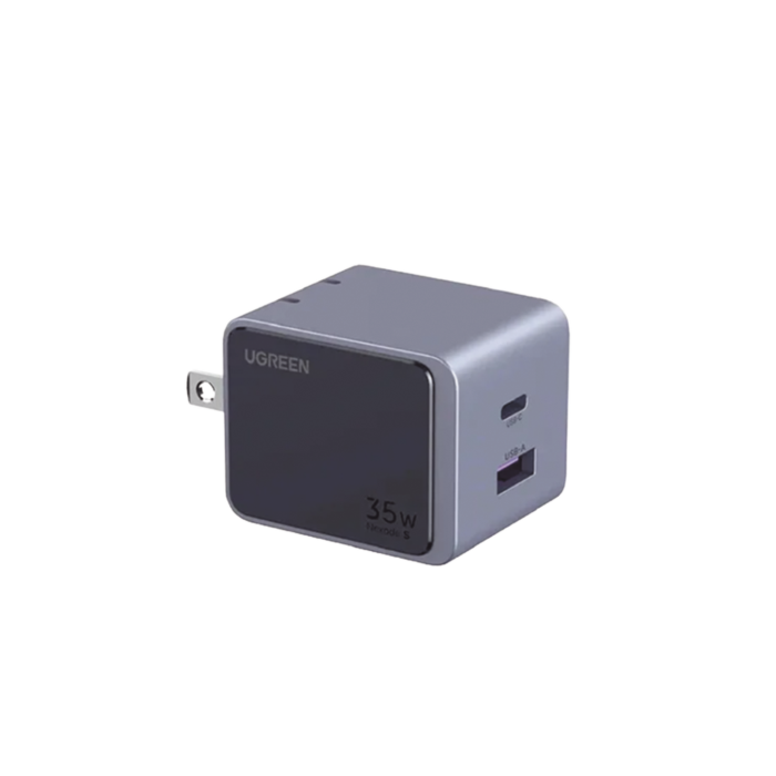 Cargador de 35W serie Nexode S | 2 Puertos de Carga Rapida | 1 USB-C | 1 USB-A | Tecnologi­a GaN II | PD3.0 | QC4.0 | FCP/SCP/AFC/PPS/PPS2.0 | Tecnologi­a de Proteccion Termica | Optimiza la Carga | Carcasa Ignifuga. - Image 1