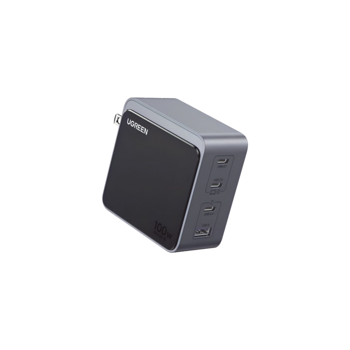 Cargador de 100W serie Nexode S | 4 Puertos de Carga Rapida | 3 USB-C | 1 USB-A | Tecnologi­a GaN II | PD3.0 | QC4.0 | FCP/SCP/AFC/PPS/PPS2.0 | Tecnologi­a de Proteccion Termica | Optimiza la Carga | Carcasa Ignifuga. - Image 1