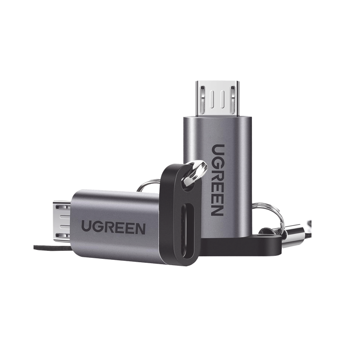 Adaptador USB-C 3.1 a Micro USB | Carga Rapida | FPC/QC2.0 | Sincronizacion de Datos | Velocidad de Transferencia de hasta 480Mbps | Incluye Cordon | Caja de Aluminio | Miºltiples Protecciones | Amplia Compatibilidad. - Image 1
