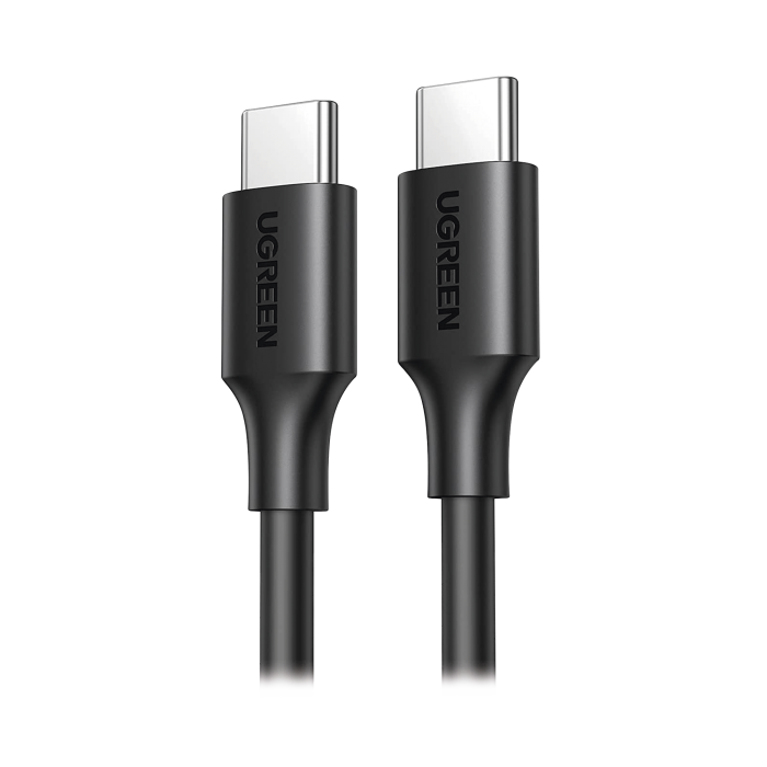 Cable USB-C a USB-C | 1 Metro | Carga Rapida de hasta 60W | Transferencia de datos de 480 Mbps | PD3.0 | QC 4.0/3.0/2.0 | FPC | AFC | Duradero y Flexible| Caja ABS | Cubierta de TPE | Color Negro. - Image 1