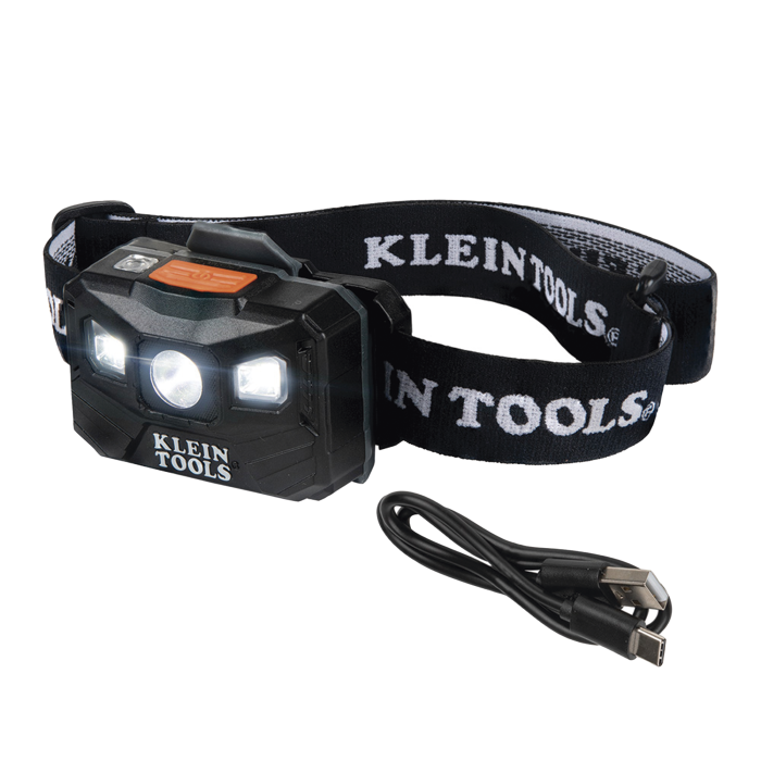 Lampara Luz LED Frontal Recargable de 400 Liºmenes, Apagado Automatico, con Correa de Tela, Adaptable y Ajustable a Gorros, Cascos, Cachuchas o directo a Frente Humana (Tipo Minero) - Image 1
