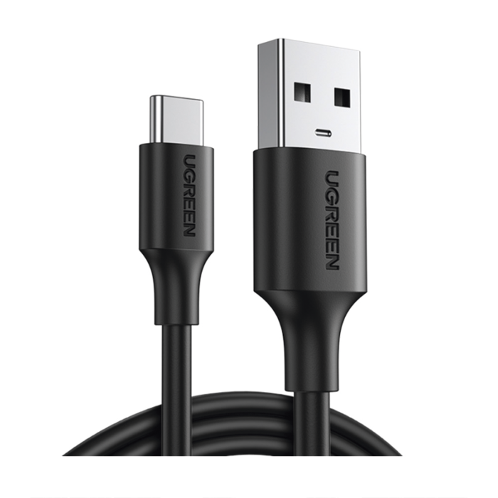 Cable USB-A 2.0 a USB-C | 1 Metro | Carga y Sincronizacion de Datos | Proteccion Integrada | Duradero y Flexible| Caja ABS | Cubierta de TPE | Color Negro. - Image 1