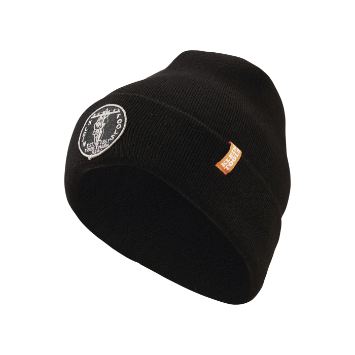 Gorro Negro de Tejido Grueso para Instaladores, con Logo KLEIN TOOLS Vintage. - Image 1