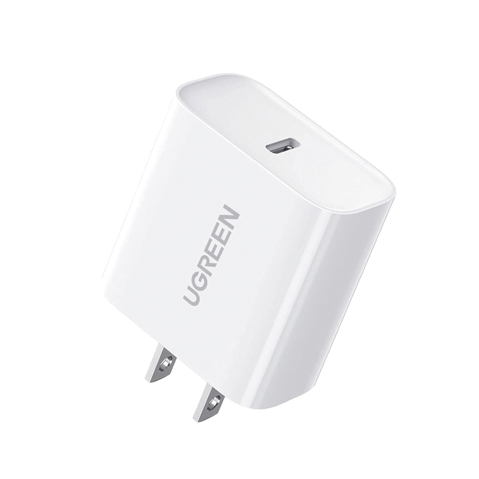 Cargador USB-C de 20W | 1 USB-C de Carga Rapida | QC4.0+ | PD3.0 | PPS | BC1.2| Carga Inteligente | Chip PWM | Miºltiple Proteccion | Mayor Eficiencia Energetica | Tamai±o Compacto | Carcasa Ignifuga | Color Blanco. - Image 1
