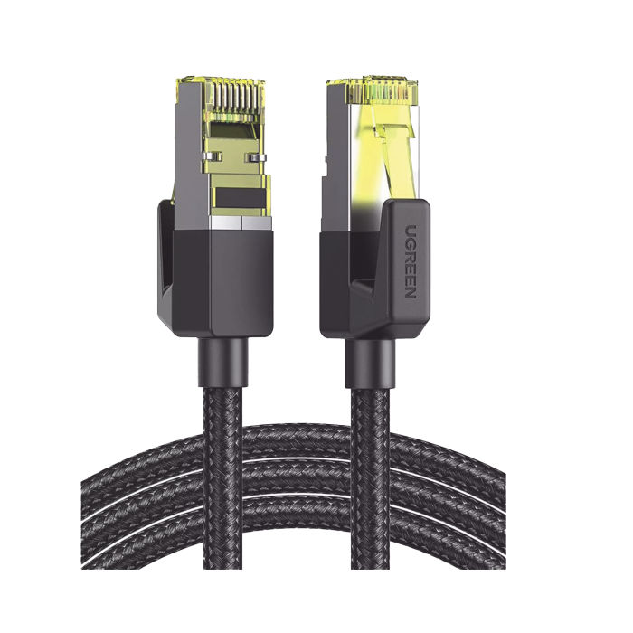 Cable Ethernet Cat7 CLASSâ? F/FTP Redondo con Malla de Nylon 1 Metro - Image 1