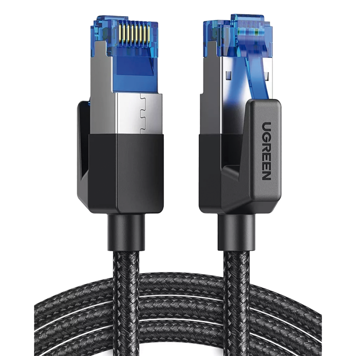 Cable Ethernet Cat8 CLASSâ? F/FTP Redondo con Malla de Nylon 2 Metros - Image 1