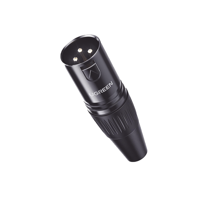 Conector de Audio XLR Tipo Canon Macho / PVC / ABS / Aleacion Zinc / Anti Oxidante / Anti Caida / Sin aflojarse / Apertura Ajustable de 6.0 a 7.0 mm / Soldable - Image 1