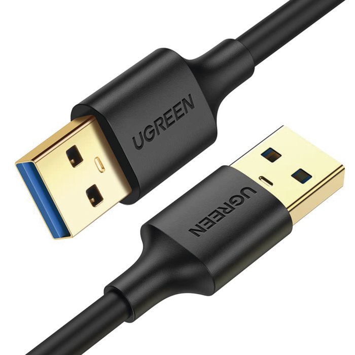 Cable USB-A 3.0 a USB-A 3.0 / 3 Metros / Macho a Macho / Conector Niquelado / Niºcleo de Cobre Estai±ado / Blindaje Miºltiple / Velocidad 5Gbps / No Requiere Controlador / Compatible con USB 2.0 Y USB 1.1 - Image 1