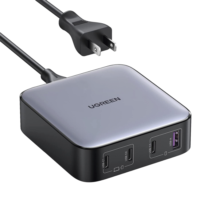 Cargador de Escritorio de 100W | 4 Puertos de Carga Rapida | 3 USB-C | 1 USB-A | Tecnologi­a GaN II +SIC | Power Delivery 3.0 | Quick Charge 4.0 | Chip Confiable y Carga Inteligente | Optimiza la Experiencia de Carga - Image 1