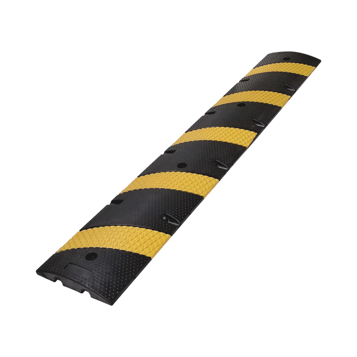Reductor D / Velocidad / 183cm / 5 lineas amarillas / Hule Reciclado. - Image 1