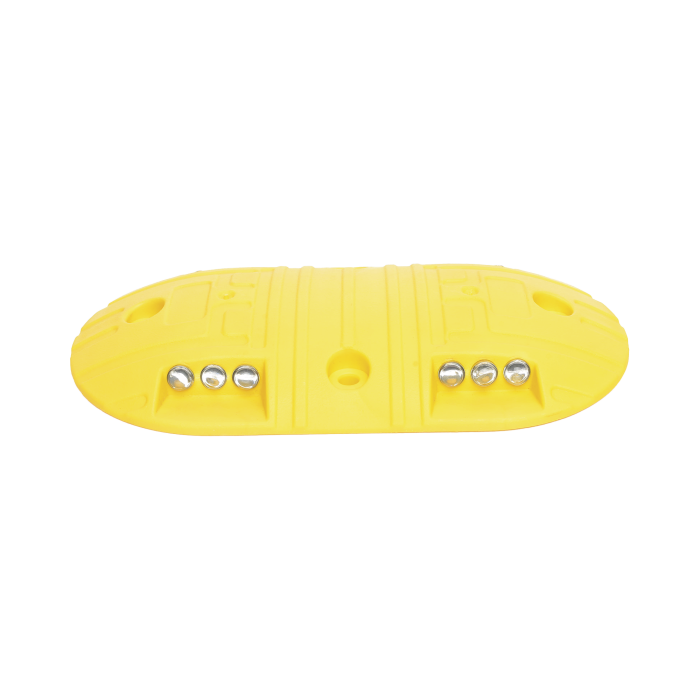 Boya D / Plastico Duradero / Amarilla / 4 Orificios / LEDS REFLEJANTES / 20 Toneladas. - Image 1