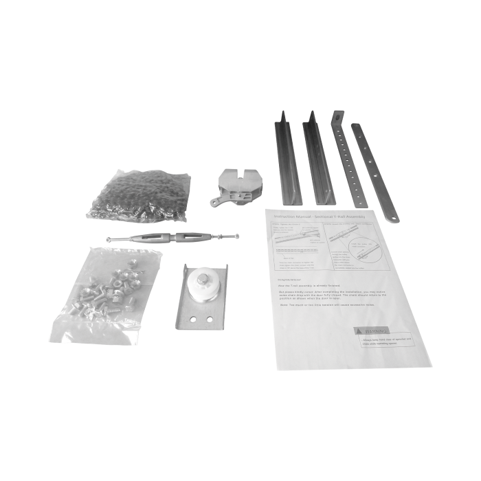 Kit de Riel tipo T / 3mts / Compatible C / Motor ACCESSFORCE / FS1000APPRT / Incluye 3 secciones de riel / 2 Coples / 6 mts de cadena . - Image 1