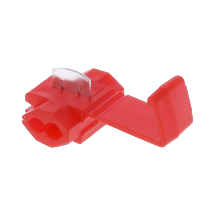 Terminal tipo almeja / 22 - 18 AWG / Rojo / Paquete de 25 piezas. - Image 1
