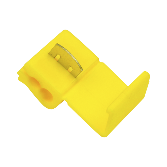 Terminal tipo almeja / 12 - 10 AWG / Amarillo / Paquete de 25 piezas. - Image 1