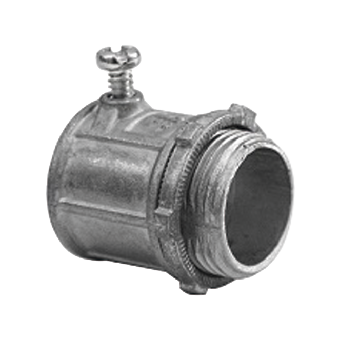 Conector de 1/2" para Tubo Pared Delgada con Tornillos Opresores. - Image 1
