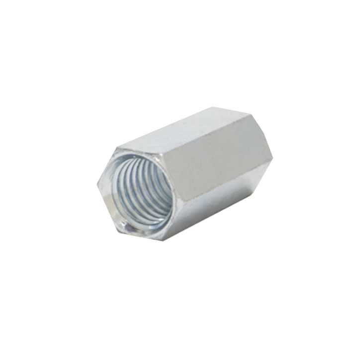 Cople hexagonal roscado cuerda maquina galvanizado de 12.7 mm (1/2"). - Image 1