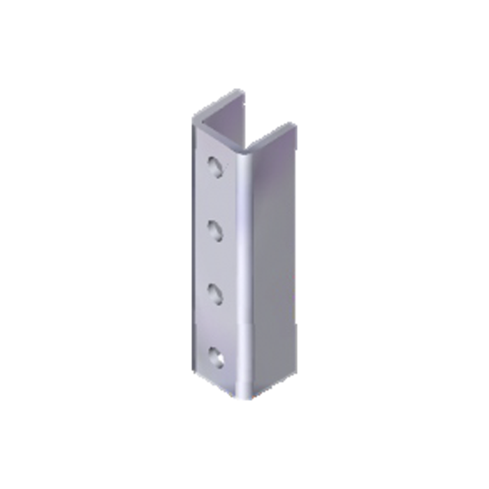 Herraje Cople Para Unicanal 4 X 4 cm de 4 Perforaciones. - Image 1