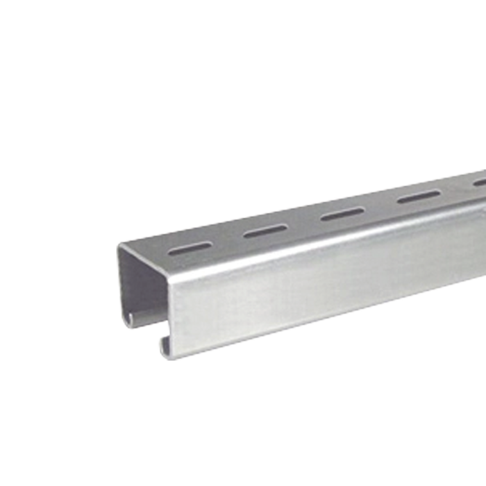 Unicanal Perforado 4 x 4 cm x 3 m / Calibre 16 / Galvanizado Electroli­tico. - Image 1