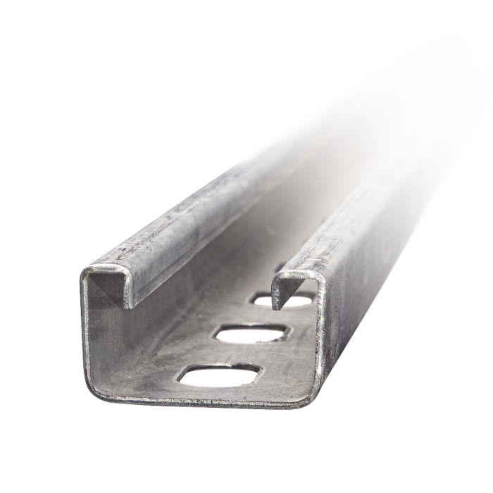 Unicanal Perforado 4 X 2 cm X 3 m / Calibre 12 / Galv. Electroli­tico. - Image 1
