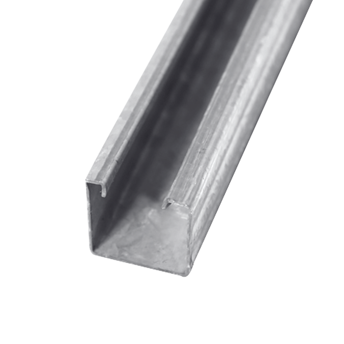 Unicanal Solido 4 X 4 cm X 3 m (Galvanizado en Caliente). - Image 1