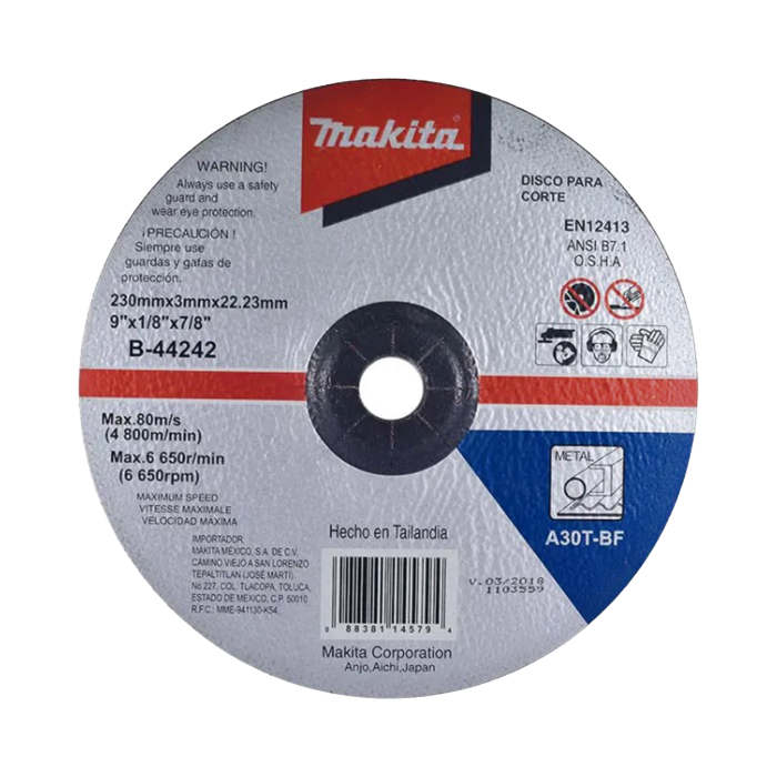 Disco de corte para metal de 9" - Image 1