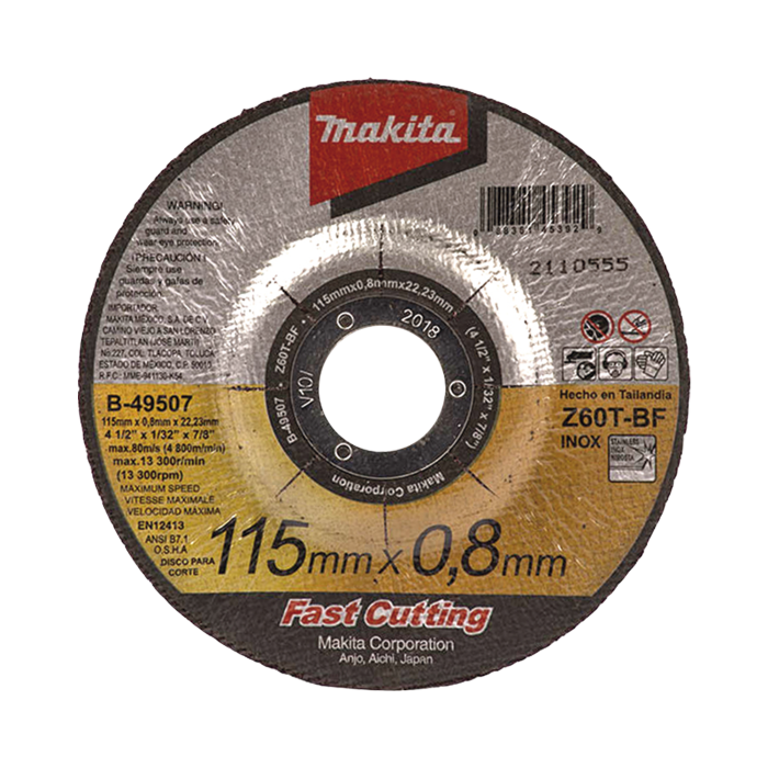 Disco 4 1/2"/ Inox y Acero / Corte Rapido - Image 1