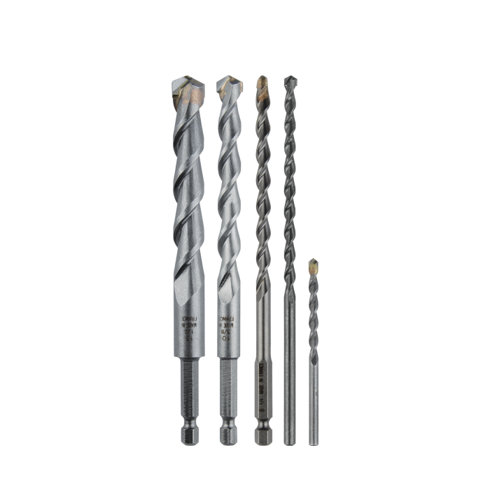 Juego de 5 brocas multiproposito de 5/32"-3/16"-1/4"-3/8"-1/2" - Image 1
