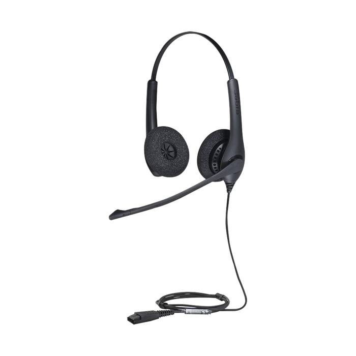 Jabra Biz 1500 Duo, auricular profesional con cancelacion de ruido, ideal para contact center con conexion QD (1519-0157) - Image 1
