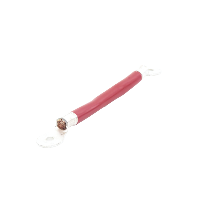 Cable para Bateri­as, 0.2 m, rojo, Calibre 2 AWG con Terminales de Ojo en Ambos Extremos - Image 1