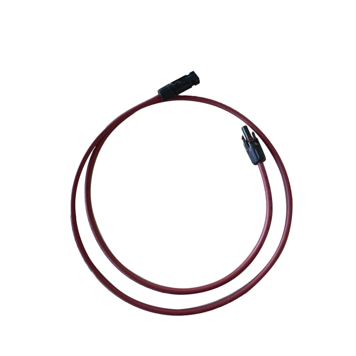 Cable Fotovoltaico, 1 m, Rojo, Calibre 10 AWG con Terminal MC4-M en ambos extremos - Image 1