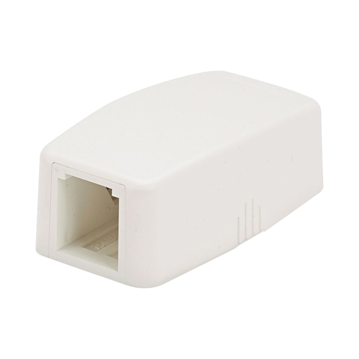 Caja de Montaje en Superficie, Para 1 Modulo Mini-Com, Color Blanco Mate - Image 1
