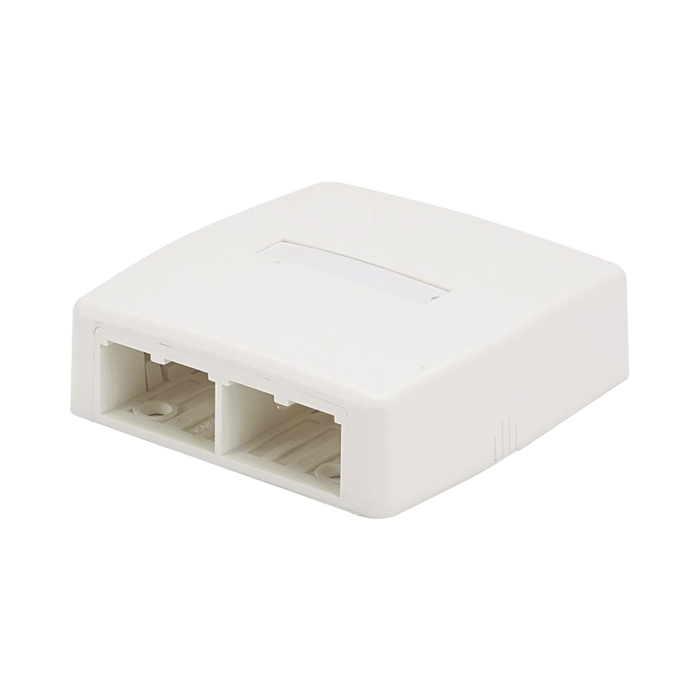 Caja de Montaje en Superficie, Para 4 Modulos Mini-Com, Color Blanco - Image 1