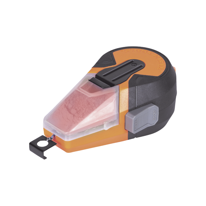 Li­nea de Tiza Autorretractil con Tiza Roja para Trazado en el Trabajo - Image 1