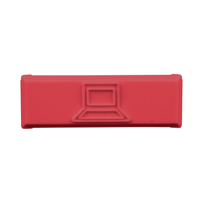 Paquete de 100 Iconos de Datos de Instalacion a Presion, Para Jacks Mini-Com de Panduit, De Plastico, Color Rojo - Image 1