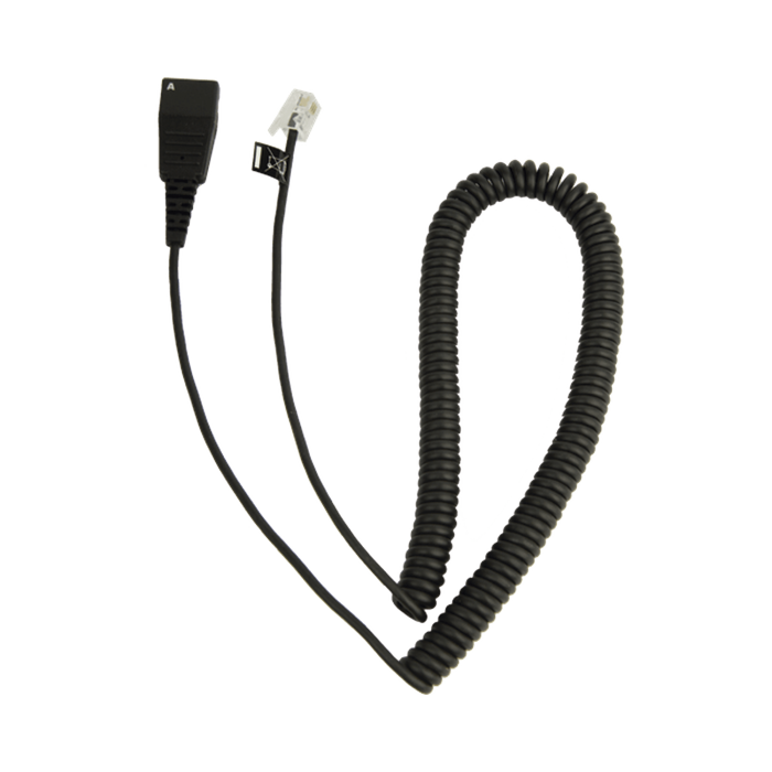 Jabra Cord - Cable enroscado con conexion QD a modular RJ para telefonos IP de CISCO (8800-01-37) - Image 1